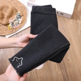 Утепленные леггинсы, детские серые зимние штаны, в западном стиле