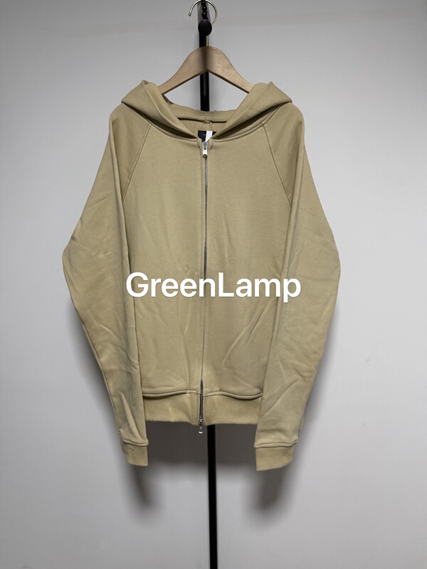 [in Stock] Green Light Independent High Street Style 4Th Bieber Same Style Bn Limited Khaki Hooded Cardigan Sweatshirt