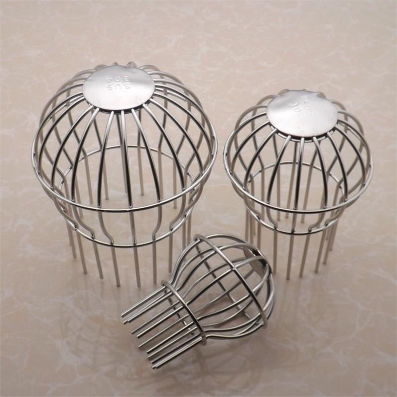 Stainless steel thickened mouth cover drain pipe large-displacement side row is convenient for falling water floor drain cover round anti-clogging open-air platform