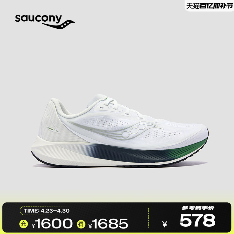 Saucony Mirage Flow Men's and Women's Lightweight Breathable Training Cushioning Sports Shoes Running Shoes