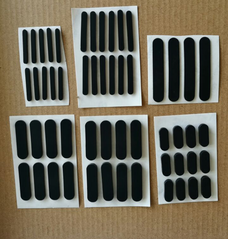 Notebook rubber pad Main case foot pad Elliptical type for shock absorption foot pad self-adhesive 3M width 13mm