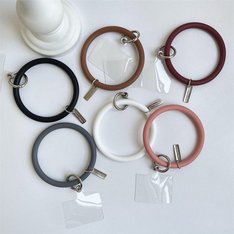 Silicone Bracelet Buckle Anti-lost Soft Liquid Universal All Mobile Phone Cases Large Ring Anti-fall Wrist Bracelet Portable Hand Ring