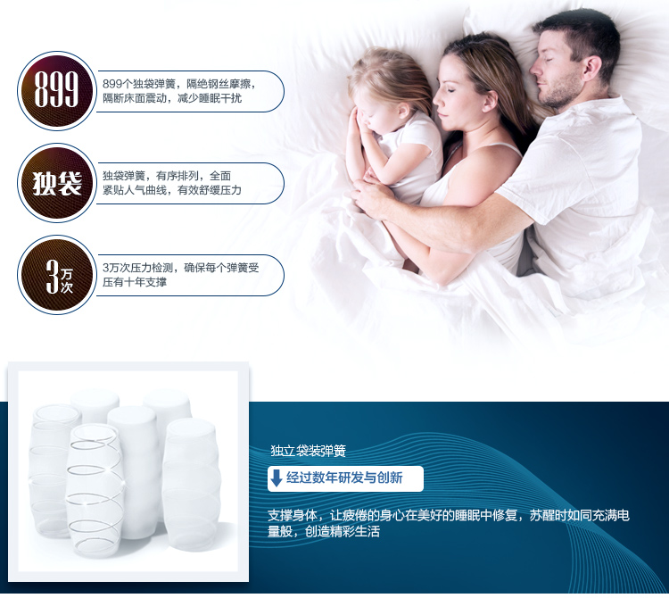 小神价 喜临门 天琴湾头层牛皮床+星空R独立弹簧乳胶床垫 图22