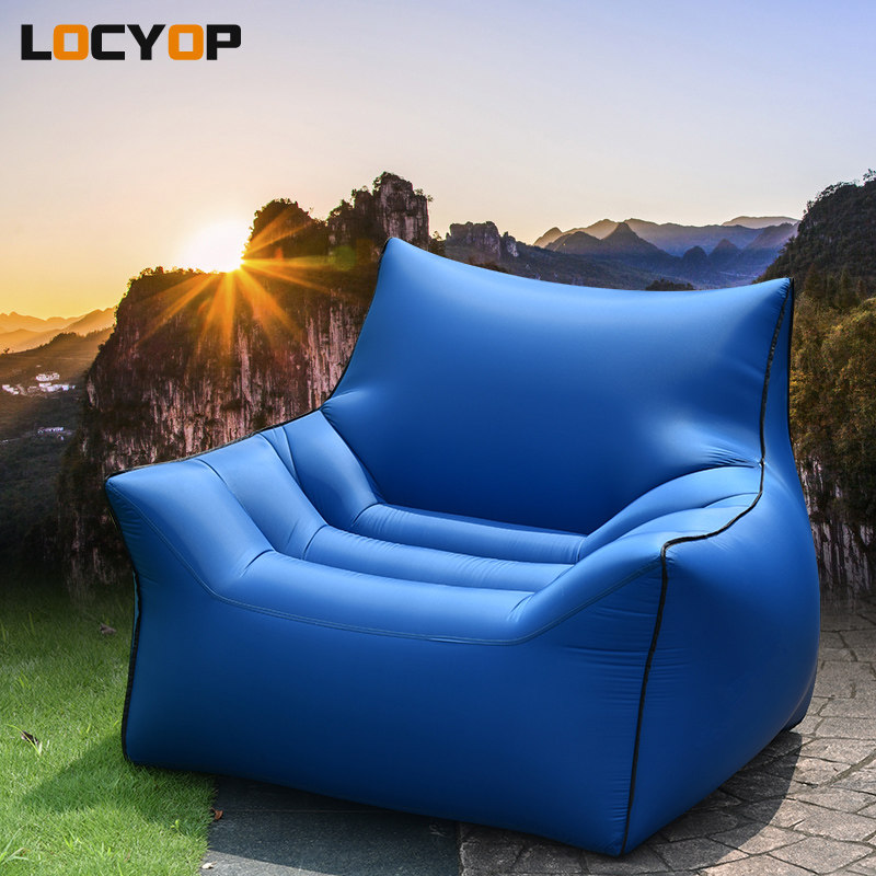 LOCYOP inflated lazy sofa seat network red pool beach chair camping artificial outdoor leisure air chair