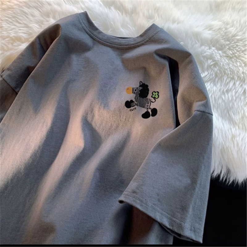 清仓捡漏～外贸出口尾单百搭短袖T恤男女士潮牌纯棉半袖宽松夏季