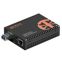 Zhongke Optoelectronics Gigabit fiber optic transceiver photoelectric converter external power supply LC interface ZK-GE-10KM SFP single mode dual fiber 10 kilometers one set
