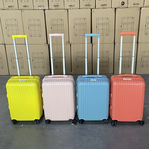 Экспорт иностранной торговли 20 чемоданы для женщин Candy Color Lightwight Traving Traven Trostley Case для мужчин Silent Universal Wheel Password Box