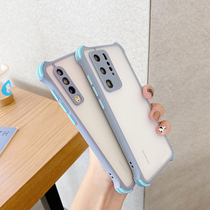 Simple color matte frame for Huawei nova6se mobile phone case glory x10 30s soft shell p40 trend men and women nova7pro 5 Four Corners anti-fall 9x 2