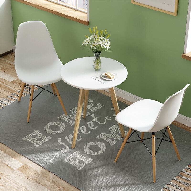 Nordic Small Round Table Minima Balcony Home Small Tea Table Creative Coffee Table Modern Negotiate Milk Tea Shop Table And Chairs Combination