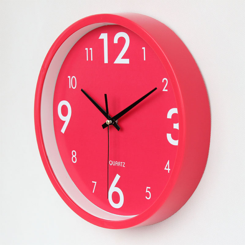 Silent Wall Clock with Sweeping Second Hand Movement for Living Room, Office, Bedroom, Minimalist European Style, Personalized Modern Round Glass Wall Clock