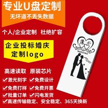 Free lettering logo wedding 32G computer disk high-speed U disk 8G bidding bidding small capacity disk USB flash disk flash disk