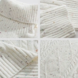 Мужской демисезонный белый цветной трикотажный японский свитер, увеличенная толщина