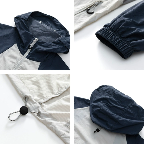 Летняя легкая и тонкая дышащая одежда для защиты от солнца, быстросохнущая ветровка с капюшоном, куртка