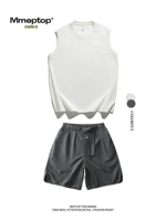 Абрикосовые штаны, майка топ, комплект