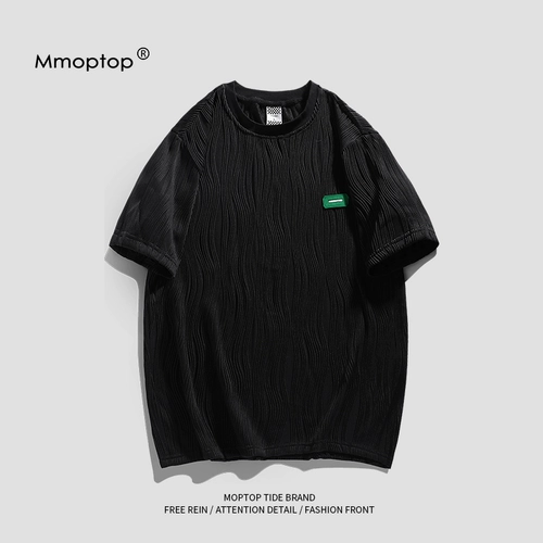 Летняя дизайнерская базовая приятная телу футболка для отдыха, тренд сезона, короткий рукав