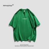 Tide, летняя ретро зеленая хлопковая футболка, в американском стиле