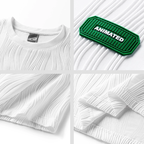 Летняя дизайнерская базовая приятная телу футболка для отдыха, тренд сезона, короткий рукав