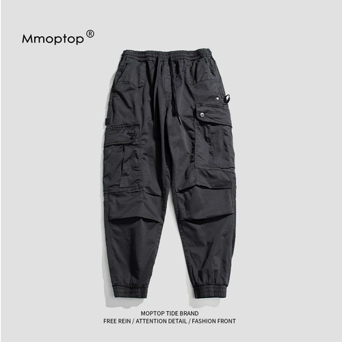 Мужские летние брендовые трендовые штаны для отдыха, свободный крой, в корейском стиле