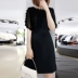 Khí chất người nổi tiếng eo thon váy kiểu phương tây váy voan đen mùa hè và mùa xuân mới quần áo phụ nữ 2021 Châu Âu ga - váy đầm