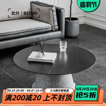 North Shinto round tea-tea-style small family of versatile tea table combined brief Nordic home light and luxurious sofa edge a few