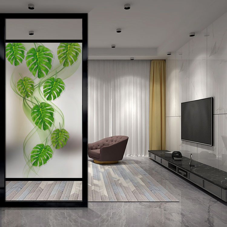 Art glass screen partition simple modern living room decoration to block household entry to the household light luxury