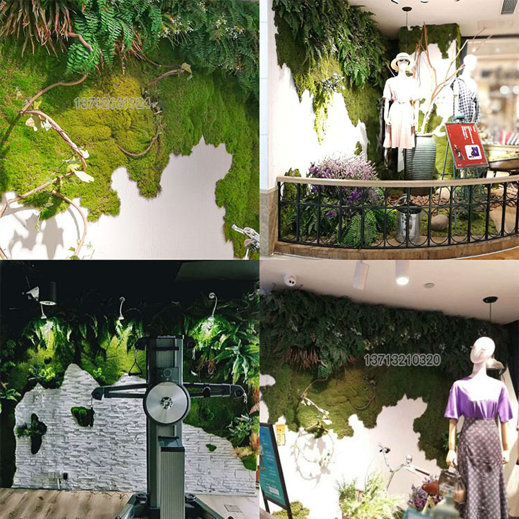 Artificial Moss Landscaping Plants Micro-Landscape Bonsai Green Plant Decoration Wall Moss Turf Fake Moss Lawn Simulation