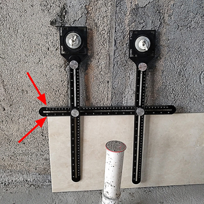 工具固定开孔多功能万向贴砖定位器泥瓦工瓷砖打孔神器可调节玻璃