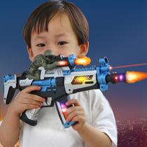 Childrens electric toy gun emulation camouflak with infrared projection submachine gun with soft bomb 3-6-year-old baby boy
