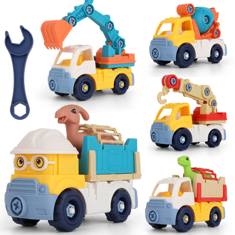 New Toy Little Boy DIY Dismantling Engineering Car Toy Model Suit Gift Digger Toy
