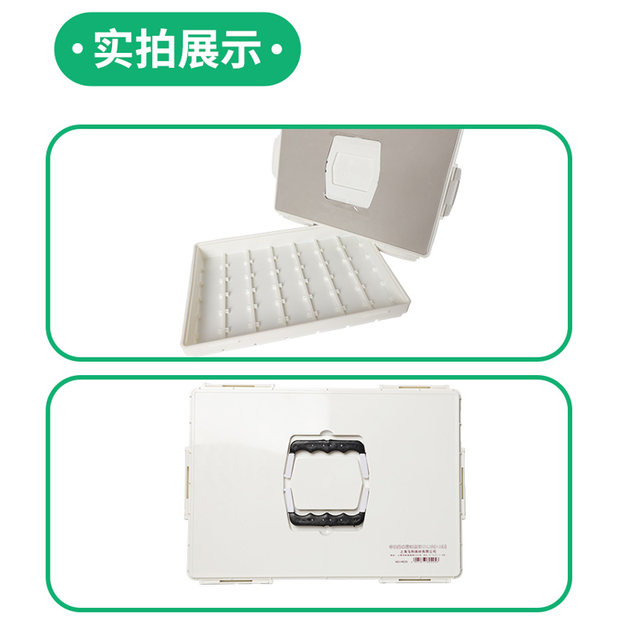 Mali Brand 42-Compartment Gouache Watercolor Acrylic Paint Box Oil Painting Advertising Paint Sub-Packaging Box Portable Paint Box Jelly Gouache Tool Box Large Capacity Portable