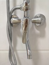 Brass Triple Shower Tap Accessories Bathroom Concealed Under water Three-gear bath hot and cold tap water mixing valve