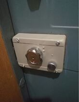 Old-fashioned look for security door lock Hopes Side Lock A1076D Cut Edge AFS Exterior Door Lock Cross Lock Universal