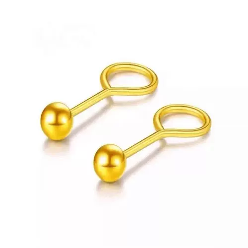 Матовые маленькие серьги