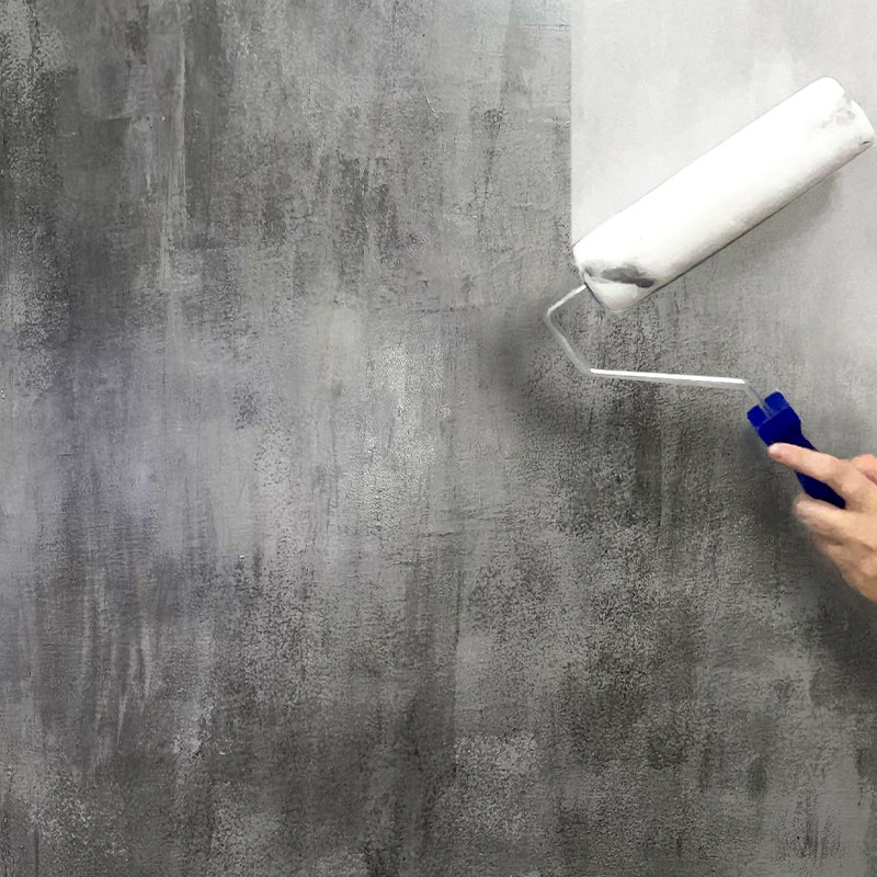Micro Cement Wall Ground Integrated Paint Art Wall Paint Ground Creatine Clear Water Concrete TV Background Wall Texture