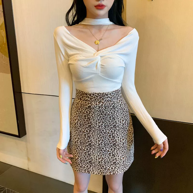 Осенняя сексуальная базовая майка с длинным рукавом, 2021 год, slim fit