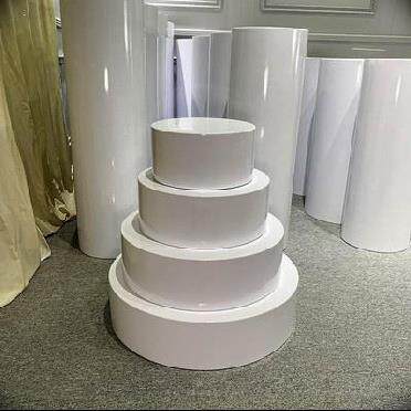 Booth cylindrical pier shoes live broadcast room shop shopping mall clothing store platform try on model feet to shoot