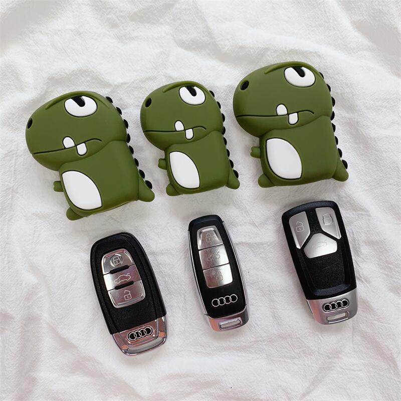 Apply Audi key cover 21 car A4 A6 A7 Q5L Q7 Q7 cartoon key buckle bag cute male and female chain