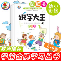 Literacy King Sticker Book Sticker Art 2-3-4-5-6-year-old children baby early education puzzle enlightenment cognitive stickers