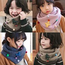 Childrens bib autumn and winter Boys Girls cactus warm scarf Korean baby baby thick neck cover 2020 tide