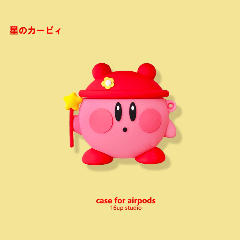 Cute Star Kirby suitable for airpods protective shell pro cartoon female Apple 2 generation bluetooth headset sleeve 3 silicone