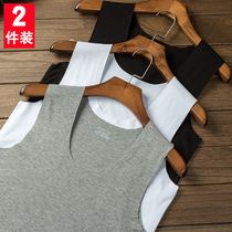 Mens seamless vest cotton youth breathable sports fitness tight sleeveless hurdles base shirt summer tide wear