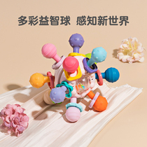 Manhattan hands on the ball baby can nibble the tooth gum gripping training baby Toys 0 1 year 3 to more than 6 months