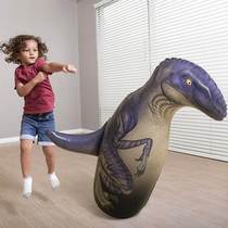Inflatable Tumbler Toy Big Number Dinosaur Kid Boxing Exercise Baby Fitness Cartoon Barking Dragon Puzzle Early Education