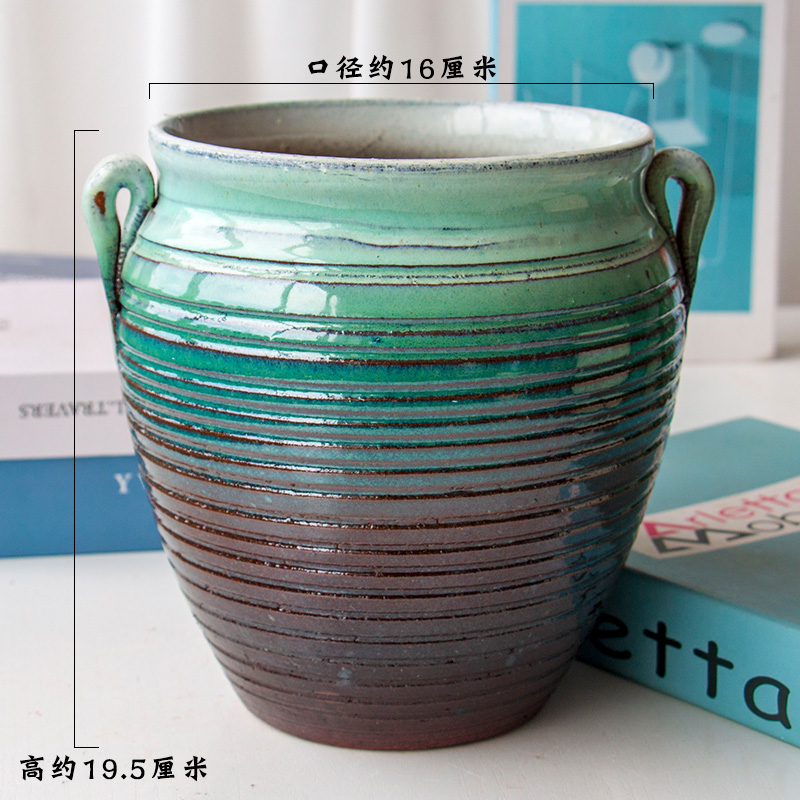 Fleshy flower pot through pockets tao old running the meaty plant purple orchid rose to heavy ceramic POTS mage flowerpot