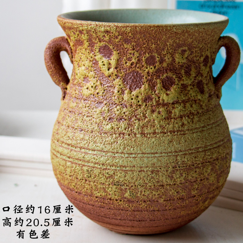 More coarse pottery flowerpot breathable element More meat plant purple orchid ceramic pottery flowerpot extra large wholesale