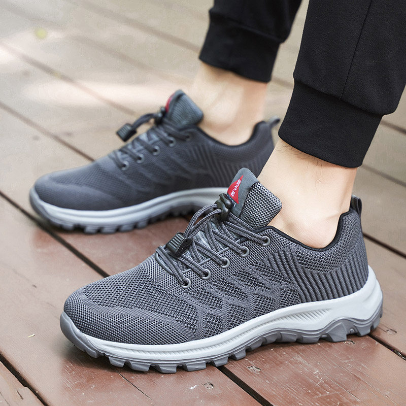 Soft foot strength walking middle-aged and elderly walking shoes women's soft sole mom and dad shoes lightweight elderly sports leisure travel shoes