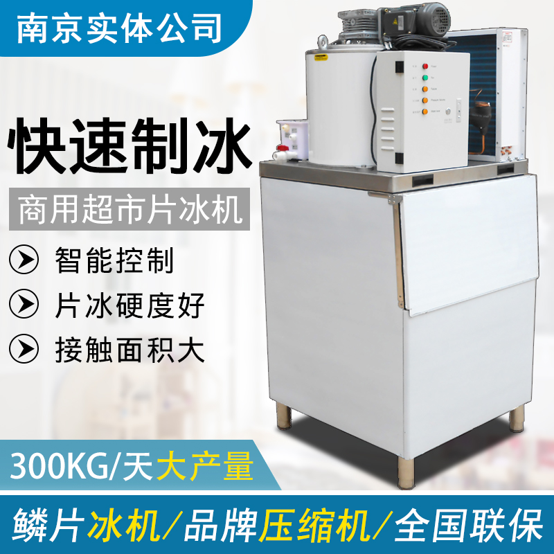 Haobofilm Ice Machine Commercial 300 kg Seafood Buffet Ice Sheet Machine Multi-Spec Optional Advice Available