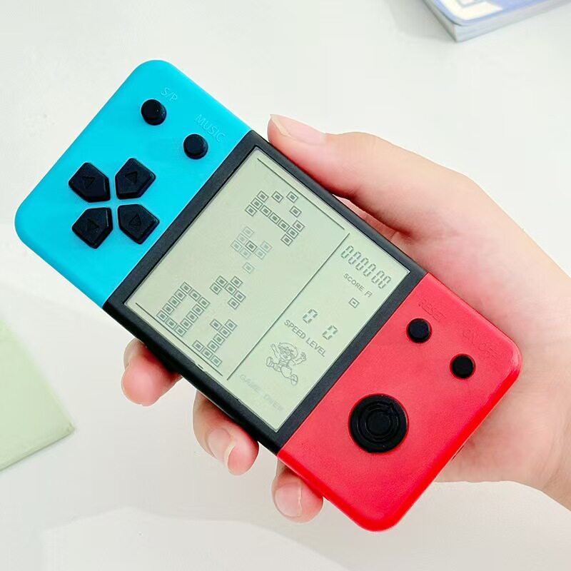 classic handheld retro game console large screen tetris & tank puzzle toy classic handheld retro game console large screen tetris & tank puzzle toy