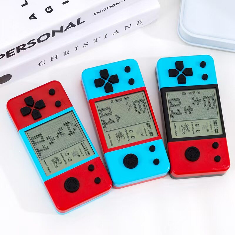 classic handheld retro game console large screen tetris & tank puzzle toy classic handheld retro game console large screen tetris & tank puzzle toy