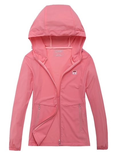 潮牌防晒服冰丝外套女2025夏季防紫外线长袖户外运动弹力连帽风衣